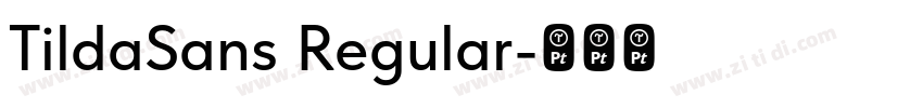 TildaSans Regular字体转换